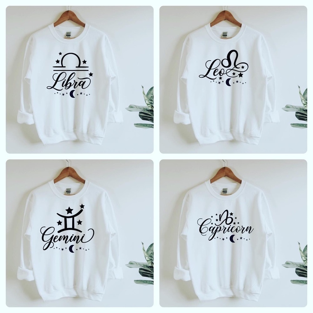 NEW Oversized Zodiac Sweatshirt S-5X Astrology - Picture 5 of 7